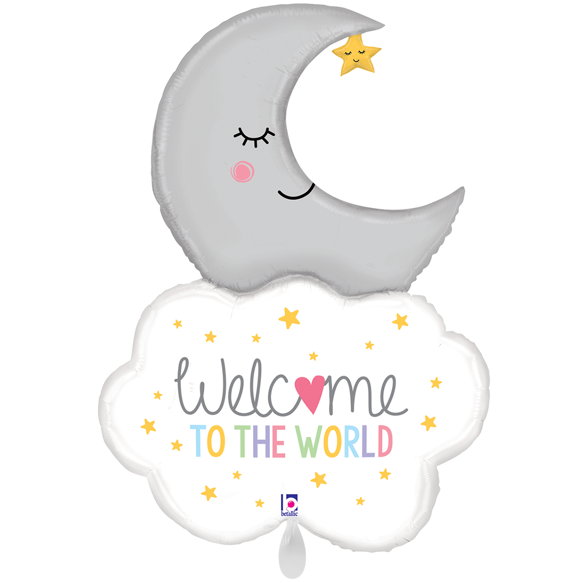 1 Ballon XXL - Welcome Baby Moon
