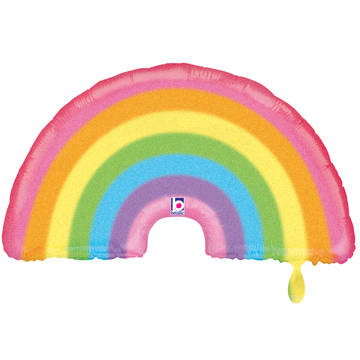 1 Ballon XXL - Glitter Pastel Regenboog