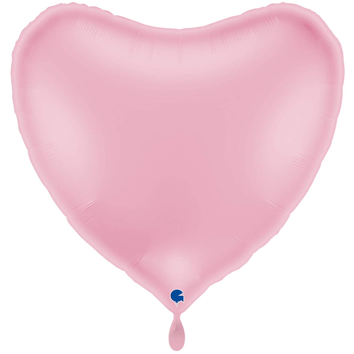 1 ballon XXL - hart - pastelroze