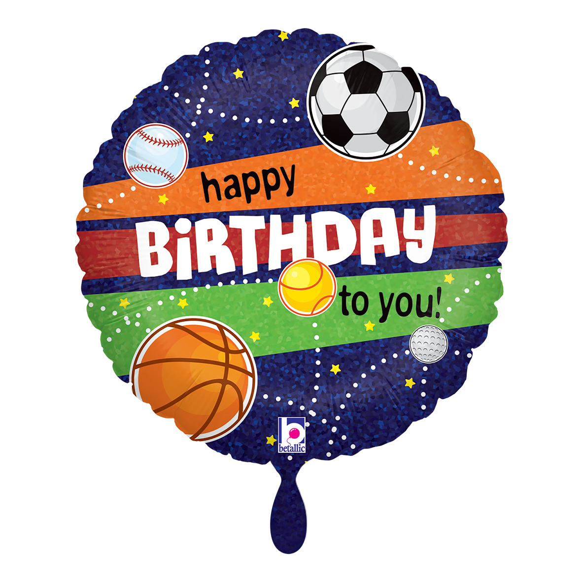 1 Ballon - Sportliche Geburtstag
