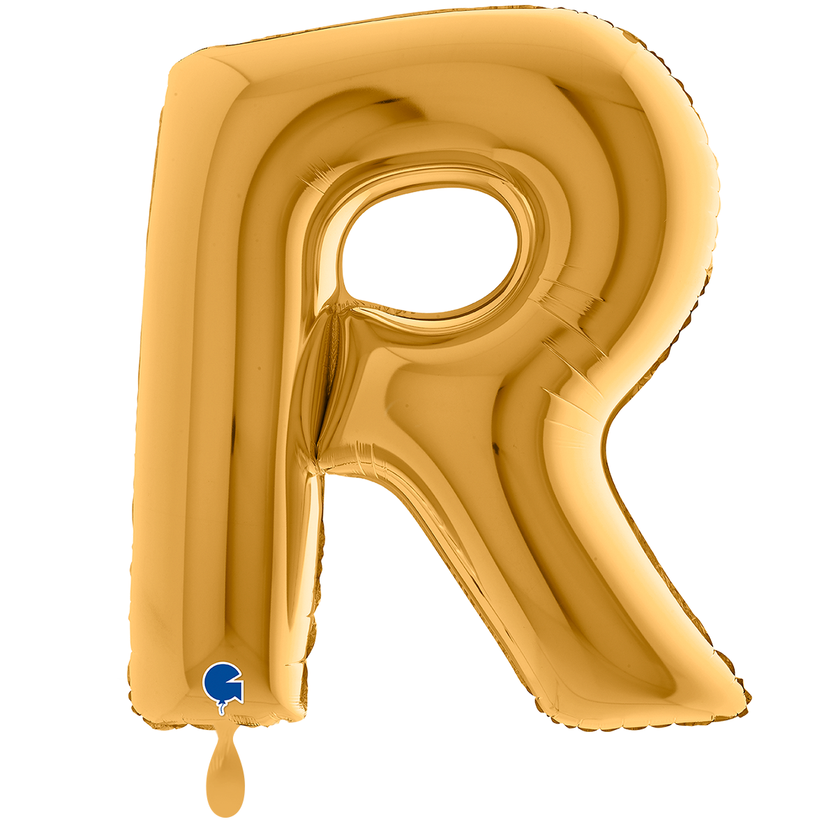 1 Ballon XXL - Letter R - Goud