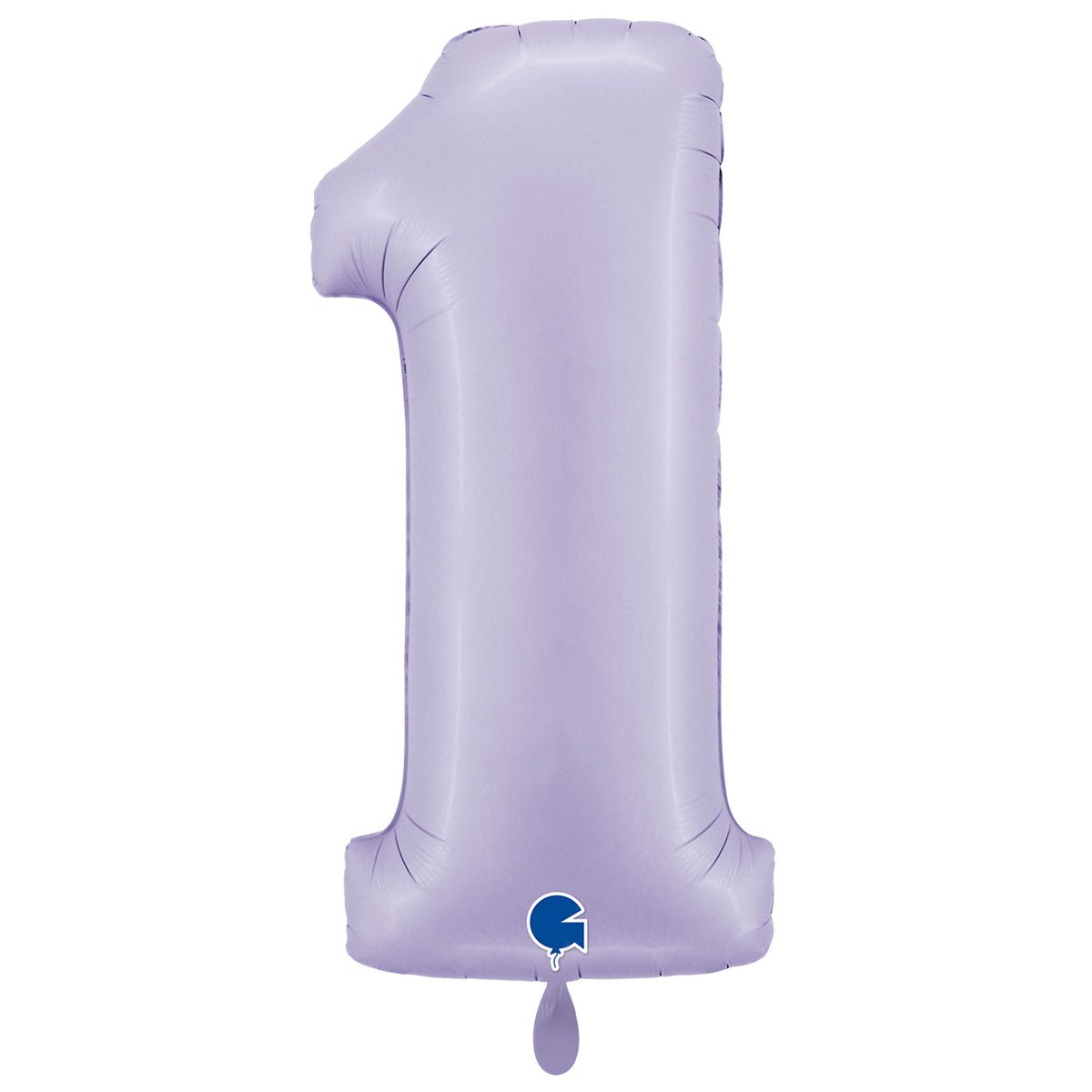 1 Ballon XXL - Chiffre 1 - Satin Lilas