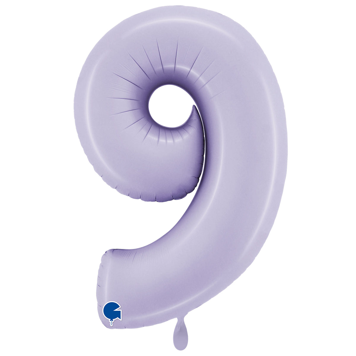 1 Ballon XXL – Chiffre 9 – Satin Lilas