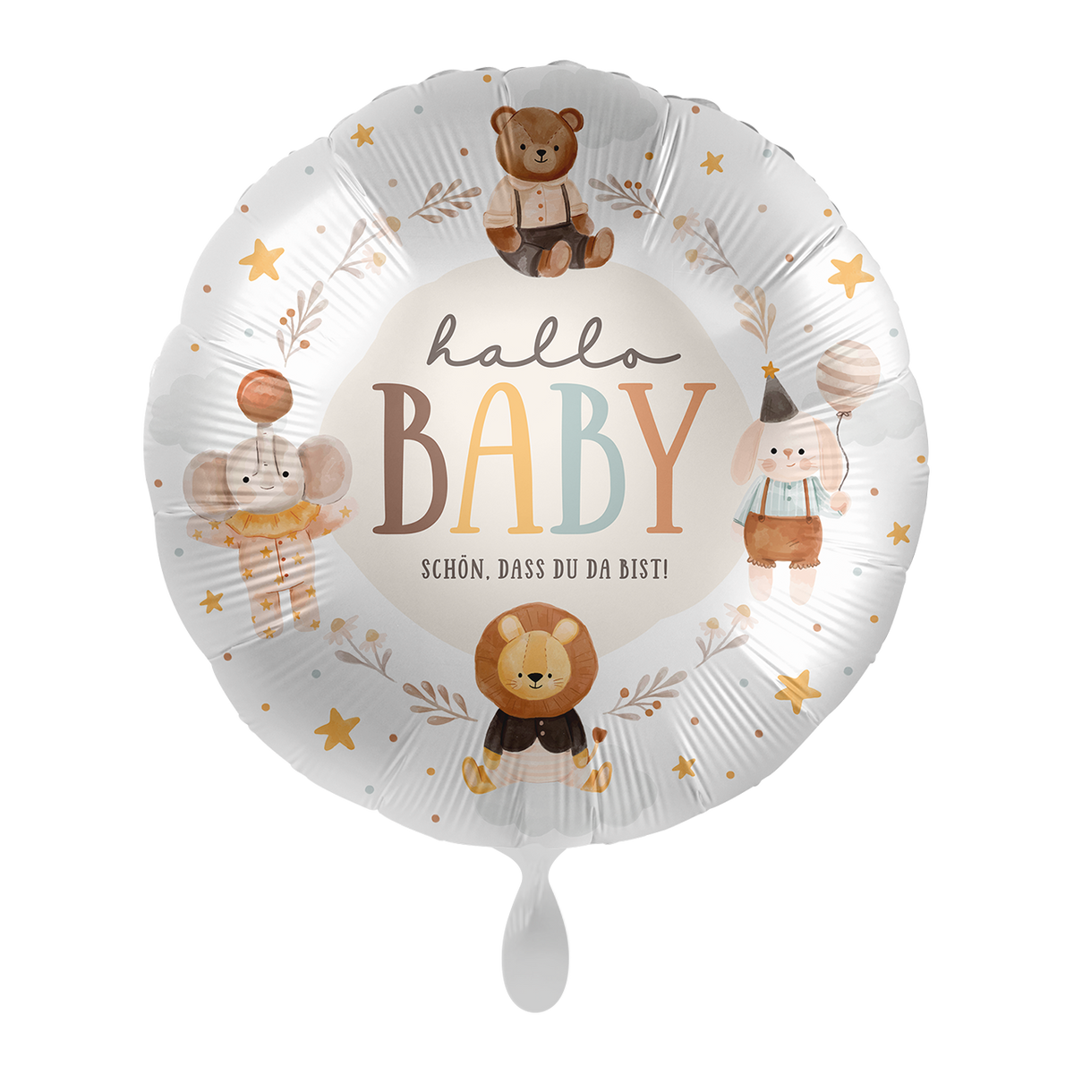1 Ballon - Baby Neutraal - Hallo Baby - NL