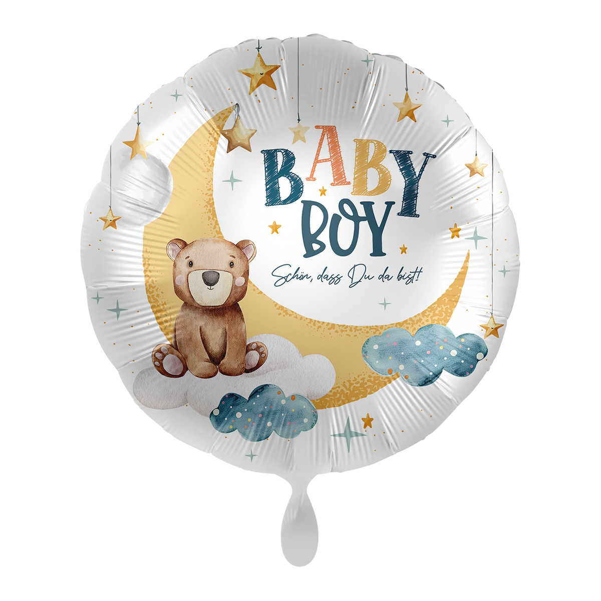 1 Ballon - Bébé Garçon - Teddy Clair de Lune - FRA