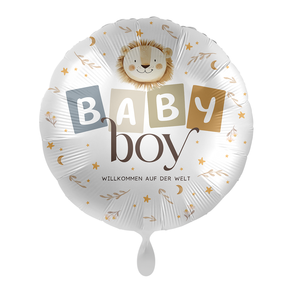 1 Ballon - Baby Boy - Welkom Baby Leeuw - NL