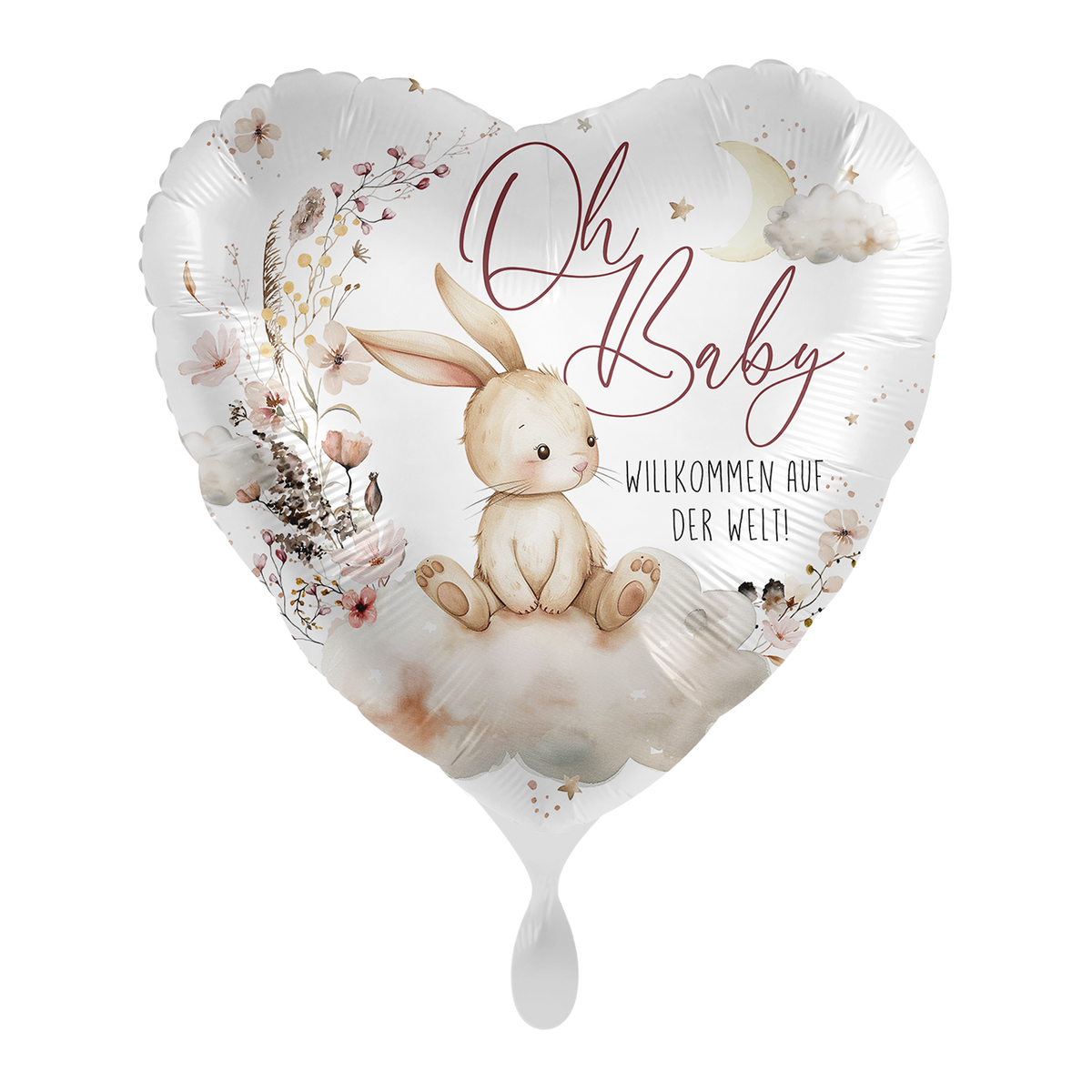 1 Balloon - Baby Fille - Bébé Lapin - FRA