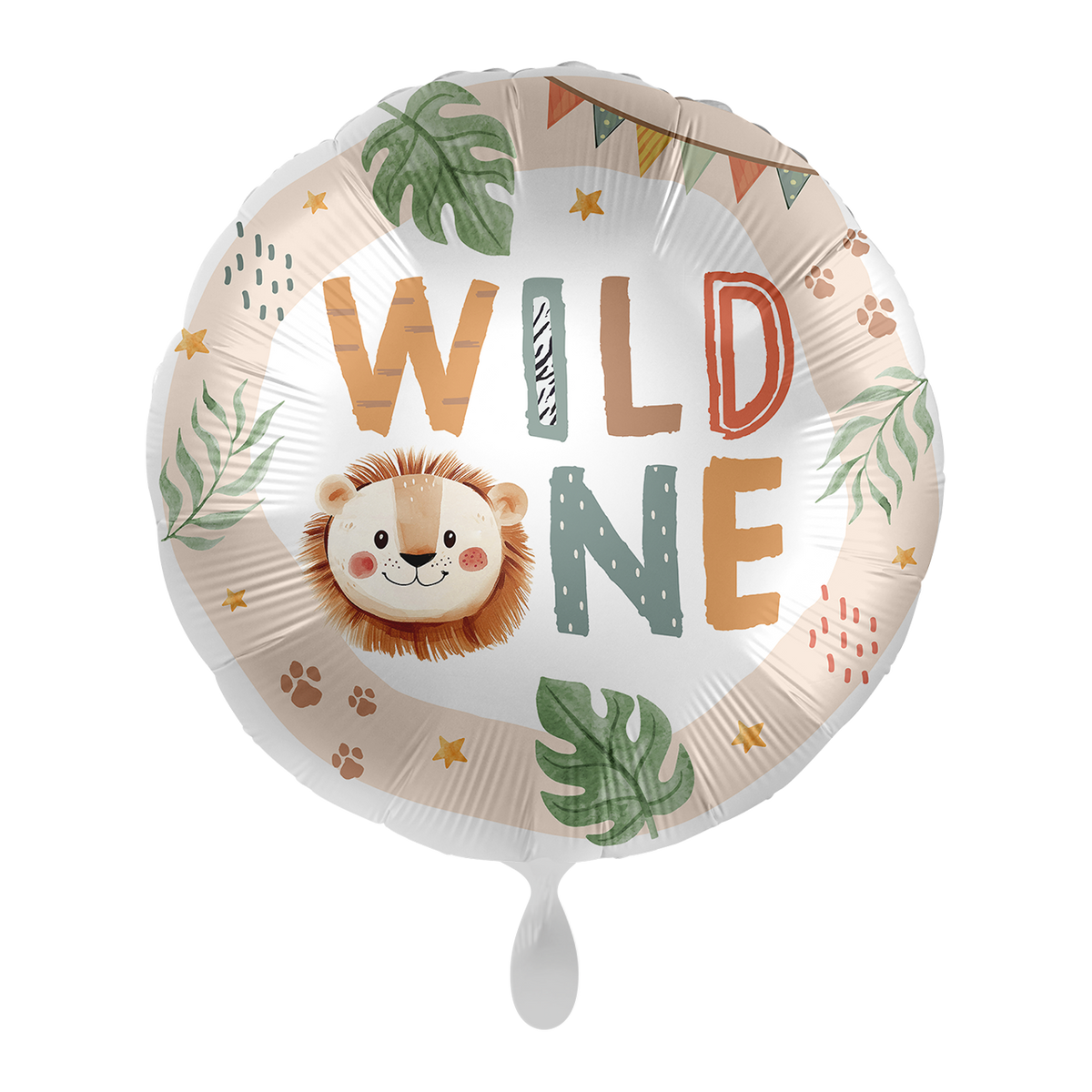 1 Ballon - Anniversaire enfant neutre - Wild One - ANGL.