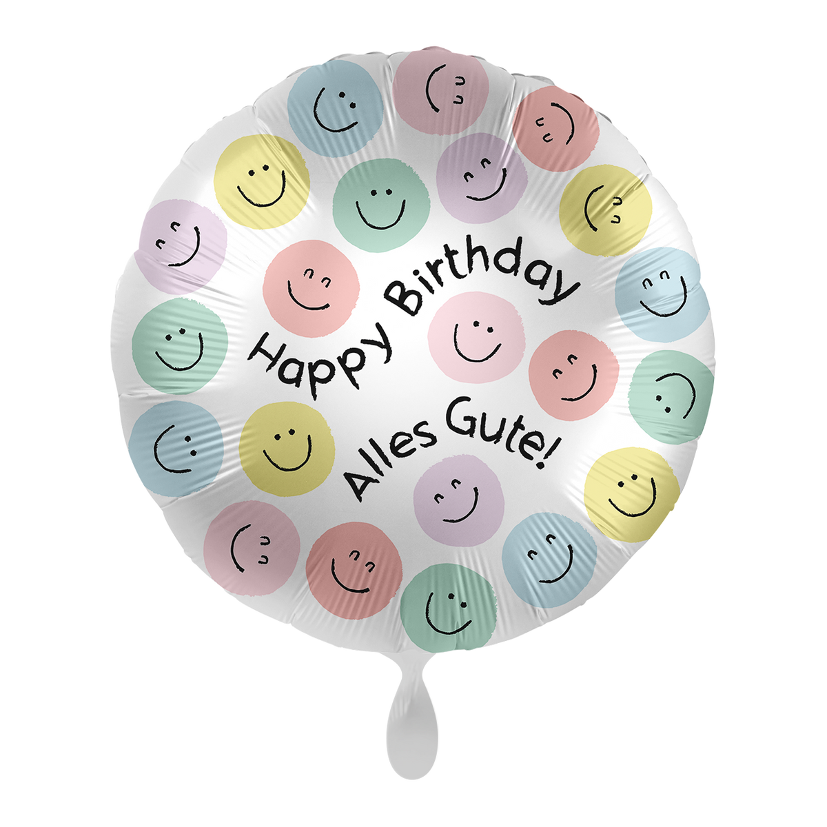1 ballon - Kleurrijke Smileys Verjaardag - NED