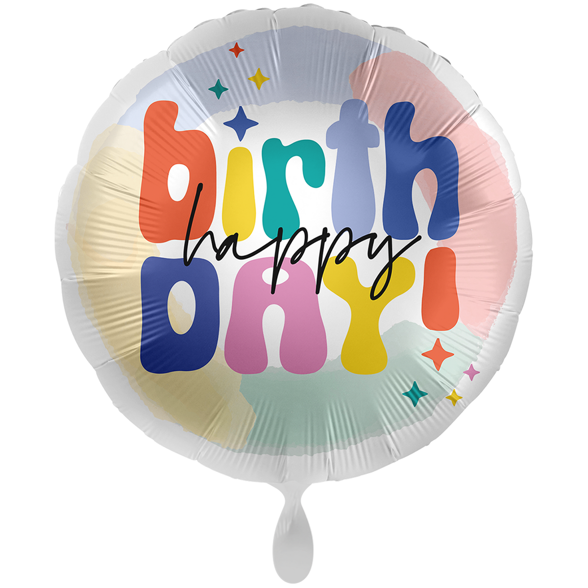 1 Ballon XXL - Happy and Colourful Birthday - FR