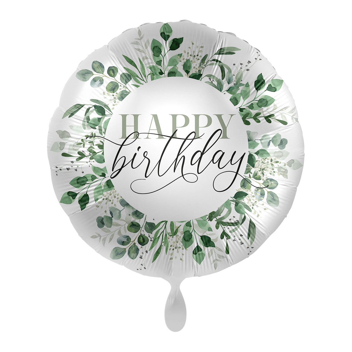 1 Ballon - Feuilles Naturelles Vertes pour ton Anniversaire - FRA