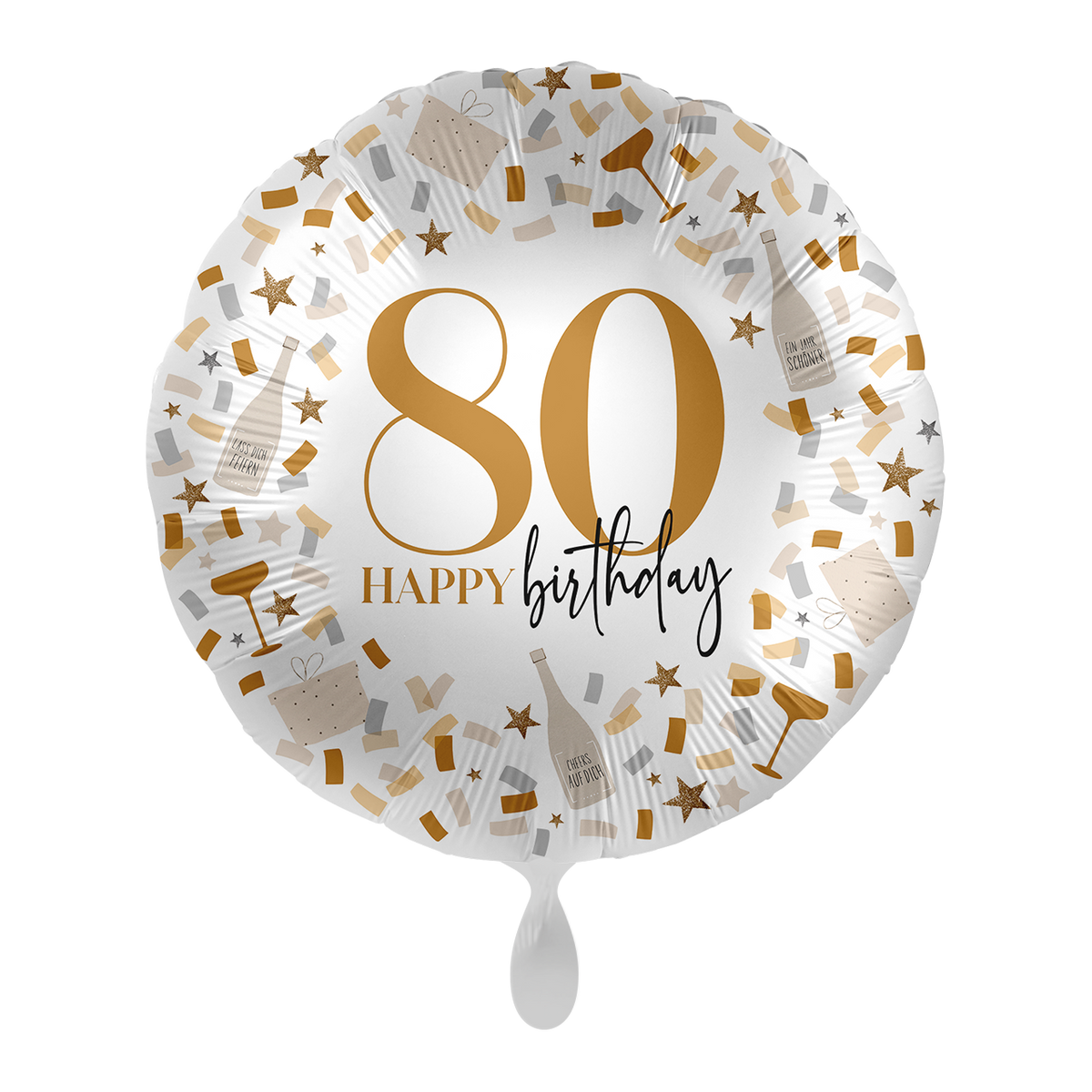 1 Ballon - Hello to Another Birthday 80 - ALL