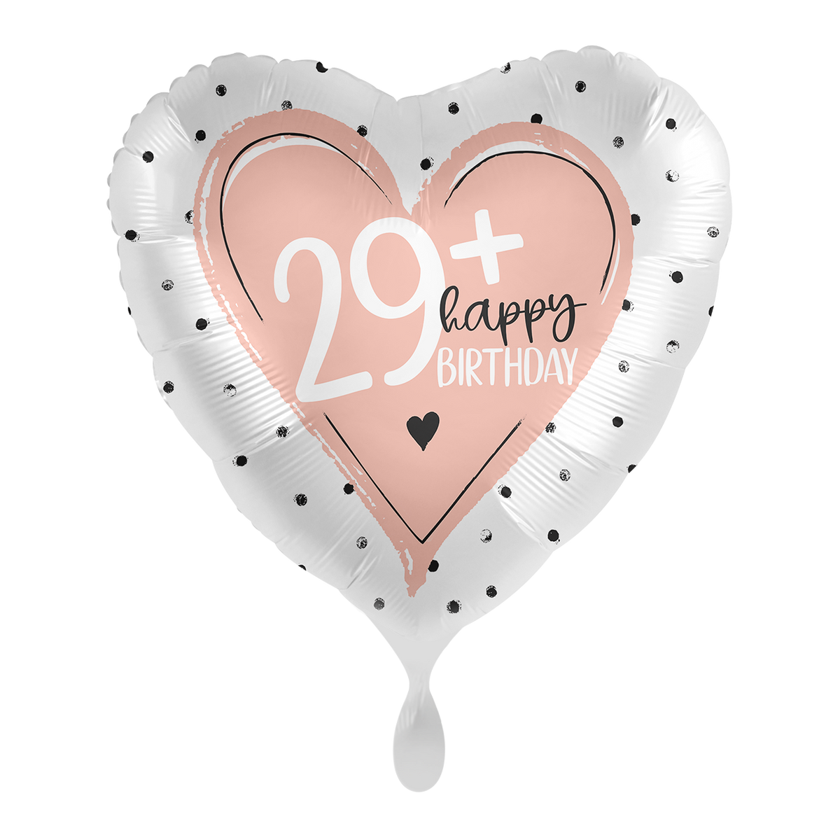 1 Ballon - Glanzend - 29+ Happy Birthday - ENG