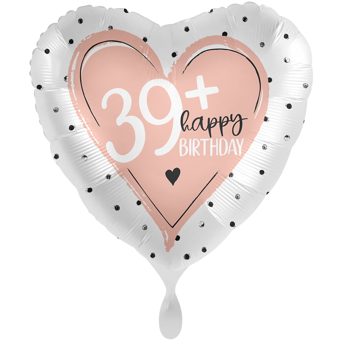 1 Ballon XXL - Glanzend - 39+ Happy Birthday - ENG