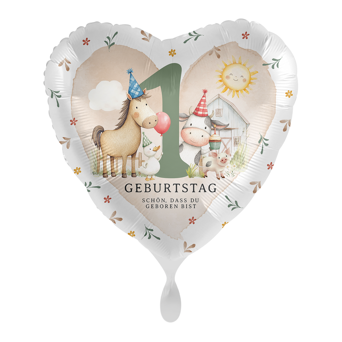 1 Ballon - Fête à la ferme pour le 1er anniversaire - FRA
