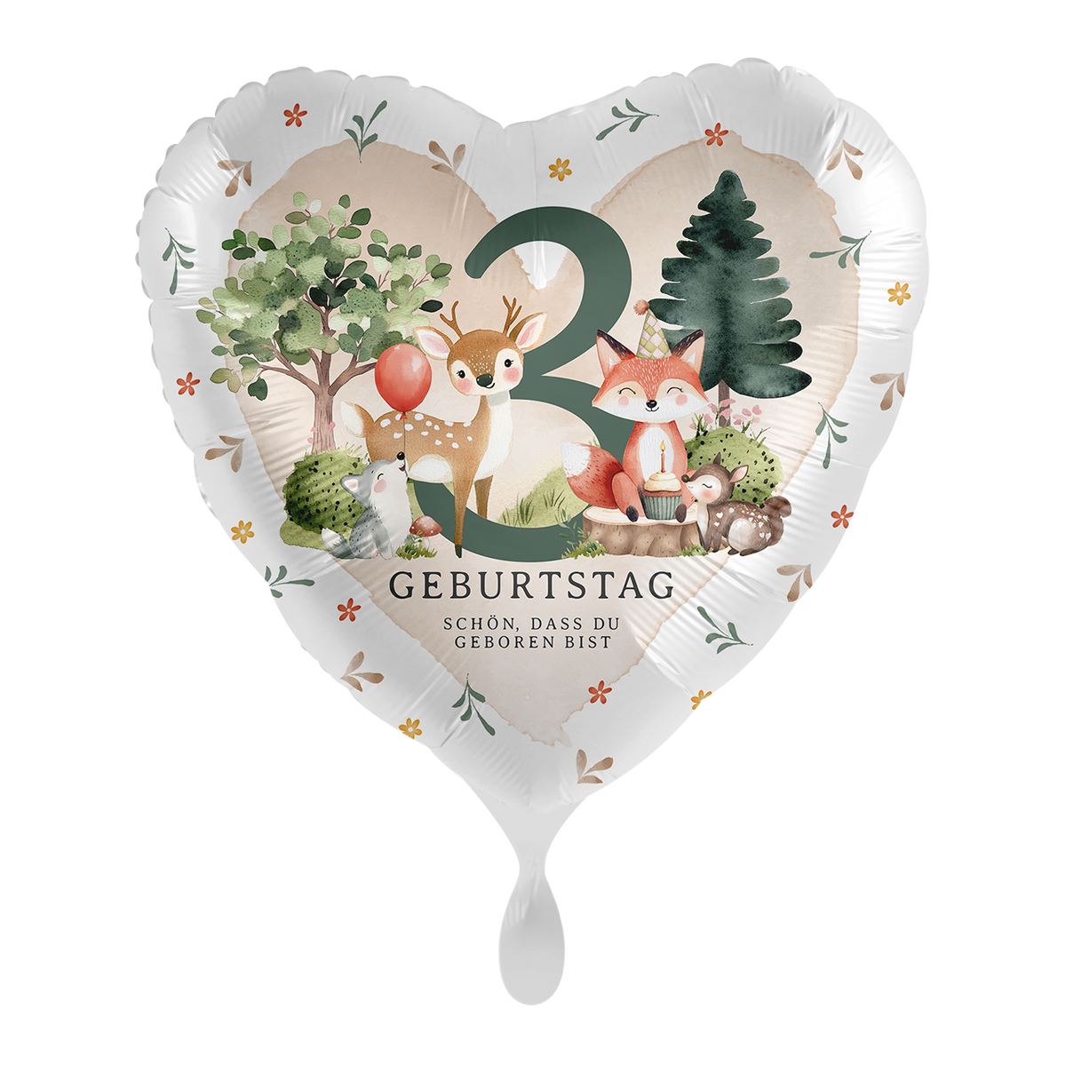 1 ballon - Fête forestière pour le 3e anniversaire - FRA