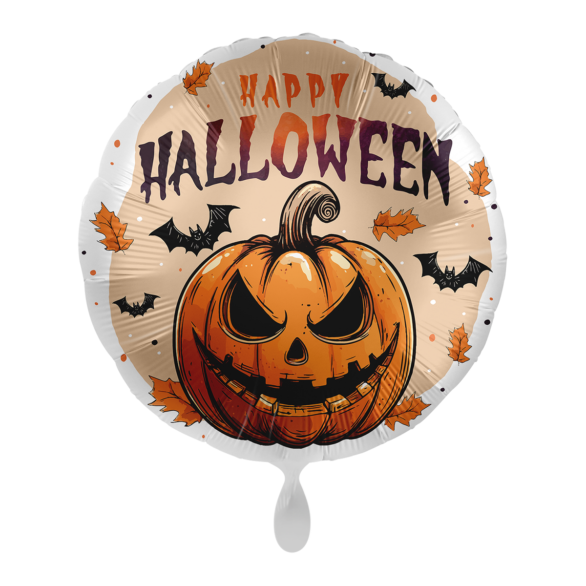 1 Ballon - Happy Halloween Pompoen - NL