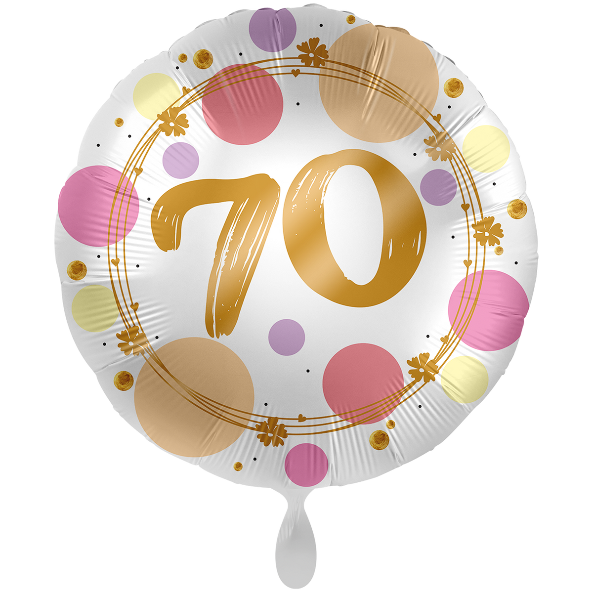 1 ballon XXL - glanzende stippen 70 - UNIEK