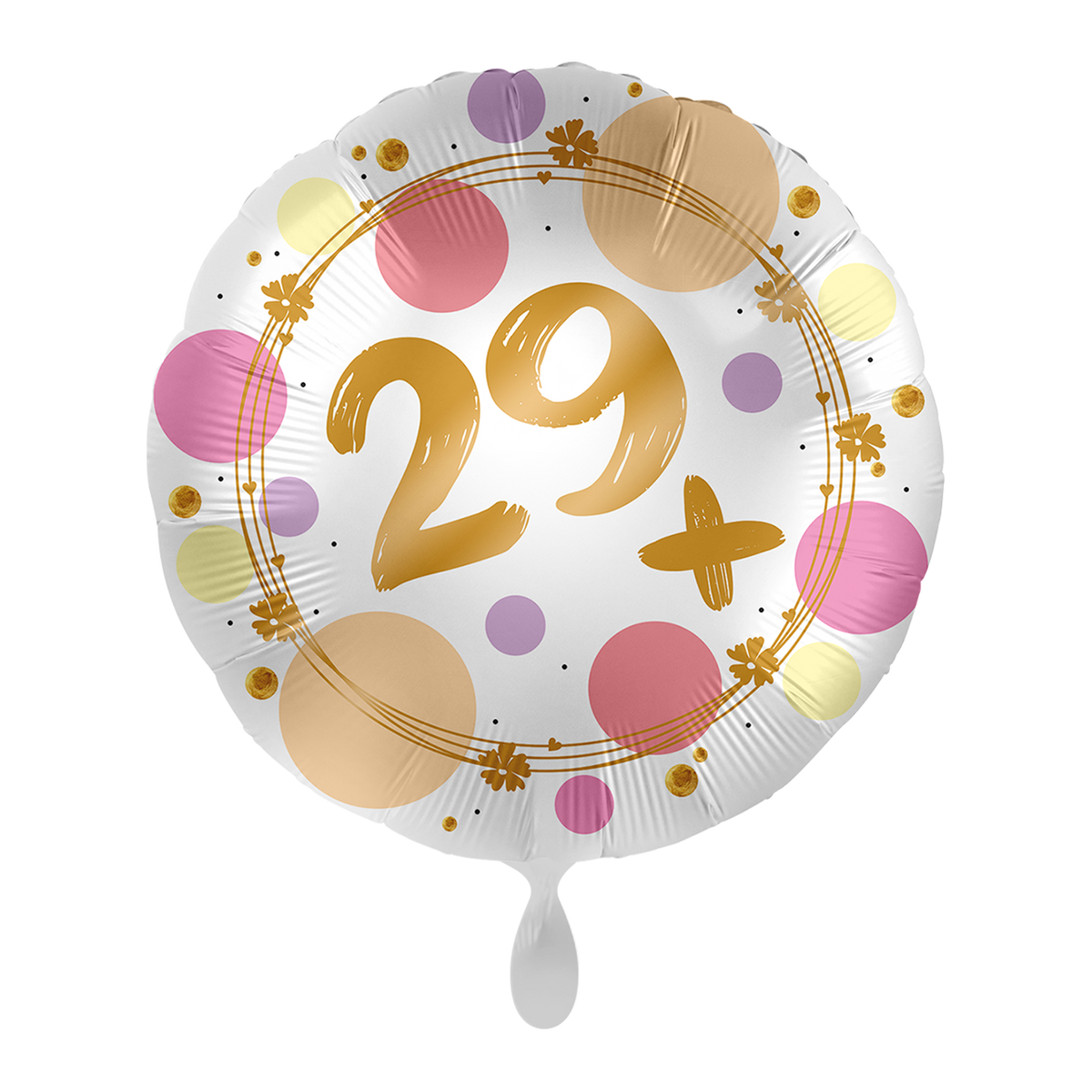 1 ballon - Glanzende stippen 29+ - UNI