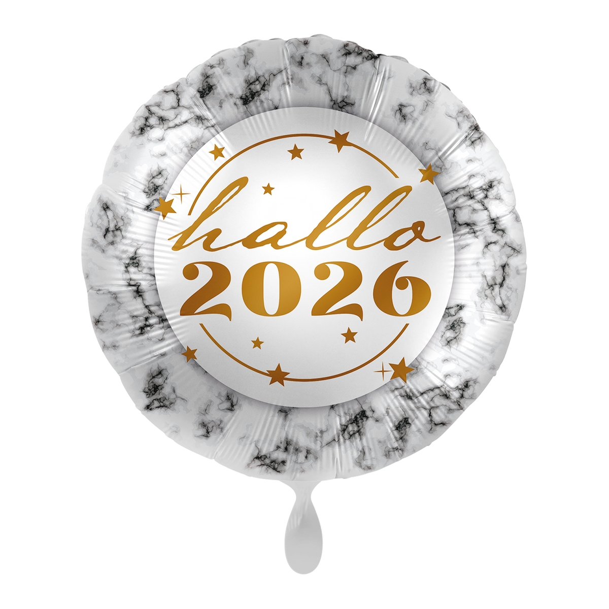 1 Ballon - Hello 2026 Marbre - GER