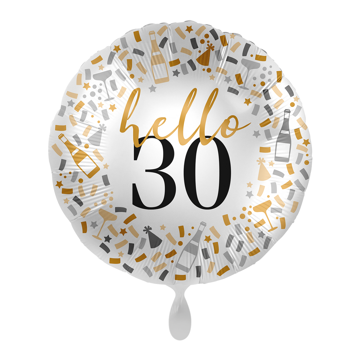 1 Ballon - Hello 30 - UNI