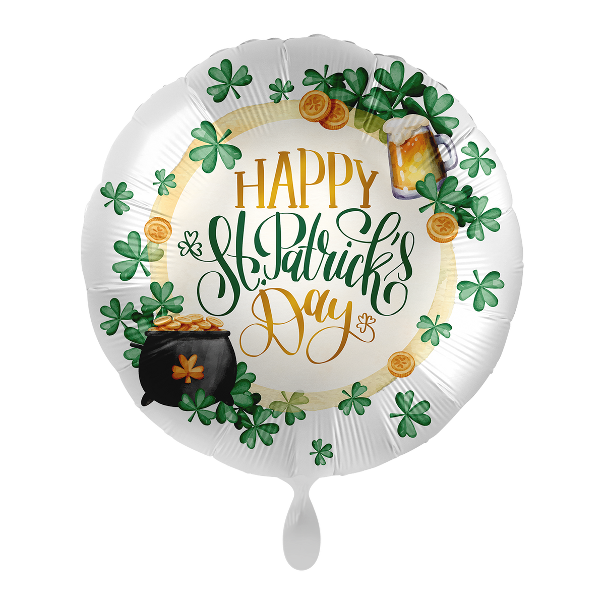 1 Ballon - Shamrock St. Patrick's Day - FR