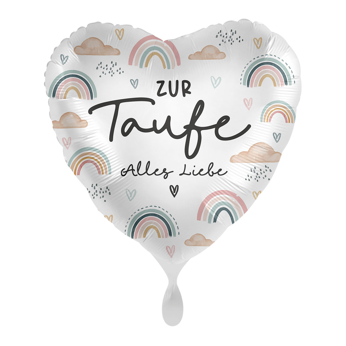 1 Ballon - Regenbogen zur Taufe - NL