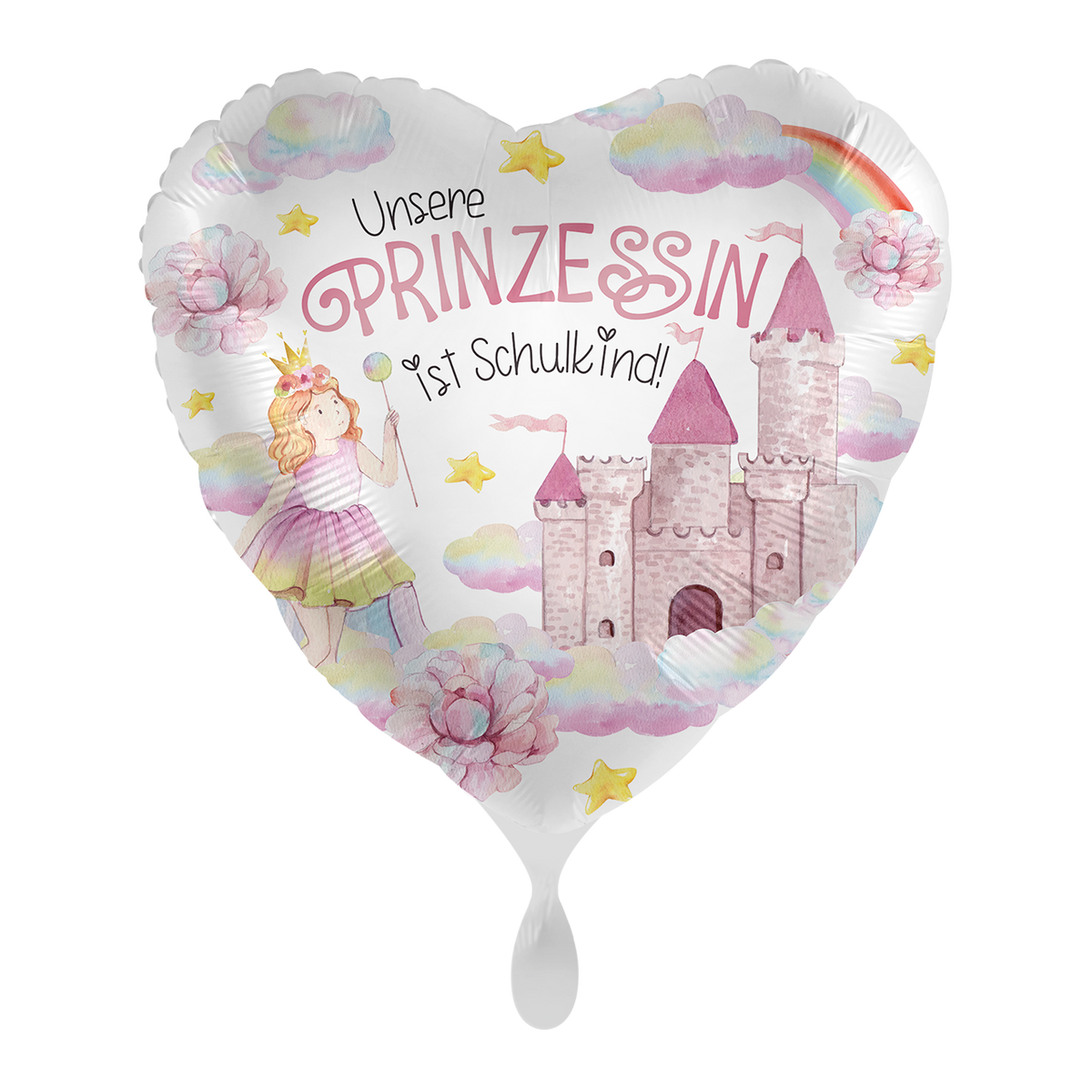 1 Ballon - Kleine Prinses' Eerste Schooldag - NLD