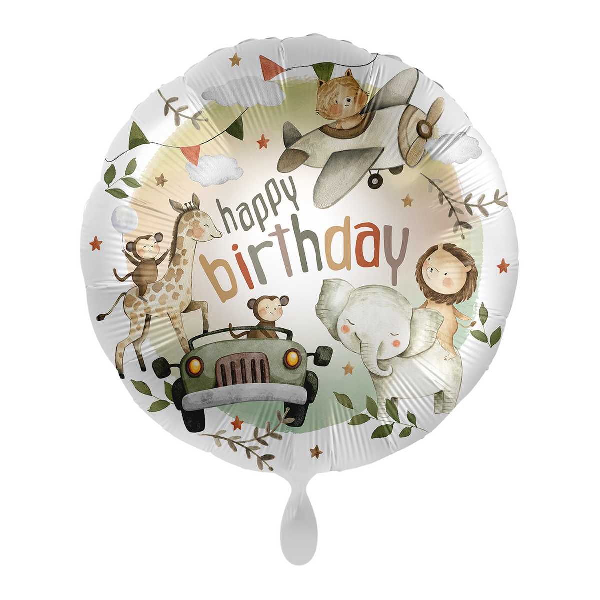 1 Ballon - Safari Animal Friends - FR