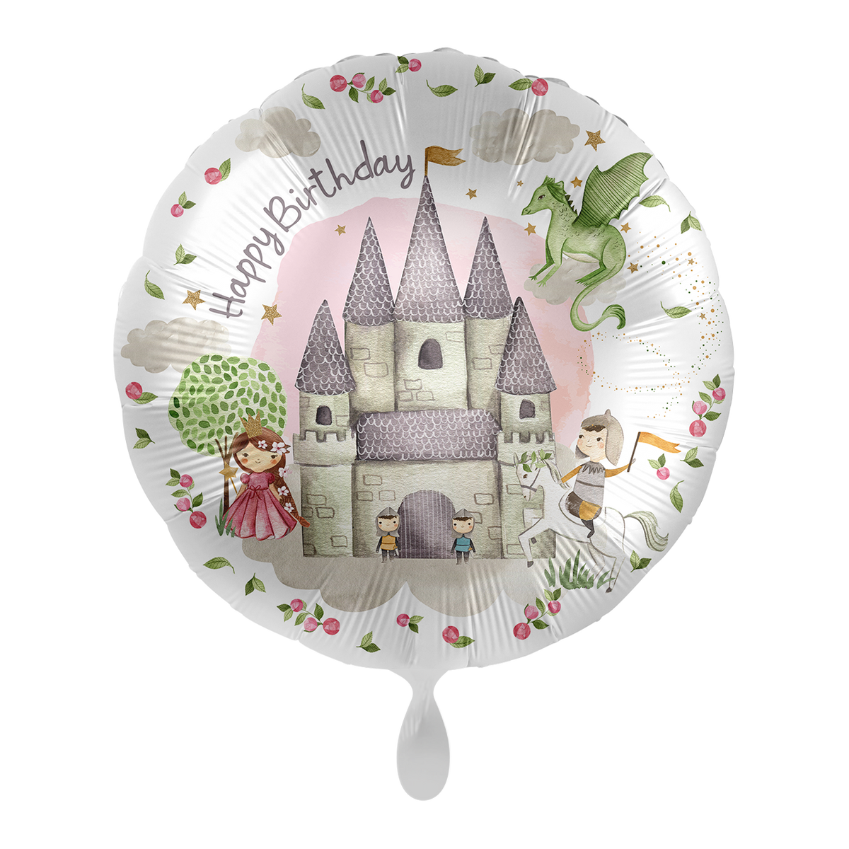 1 ballon - Anniversaire princesse et chevalier - FRA