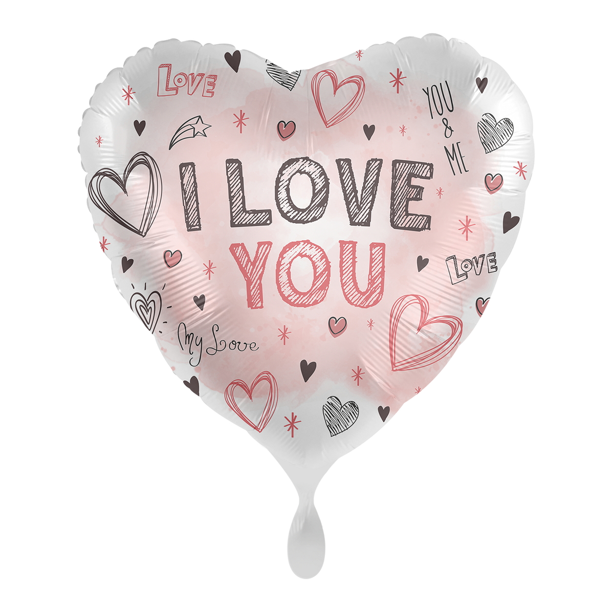 1 Ballon - Voor mijn liefde - ENG