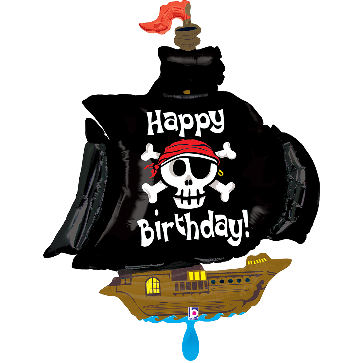 1 Ballon XXL - Anniversaire Bateau Pirate