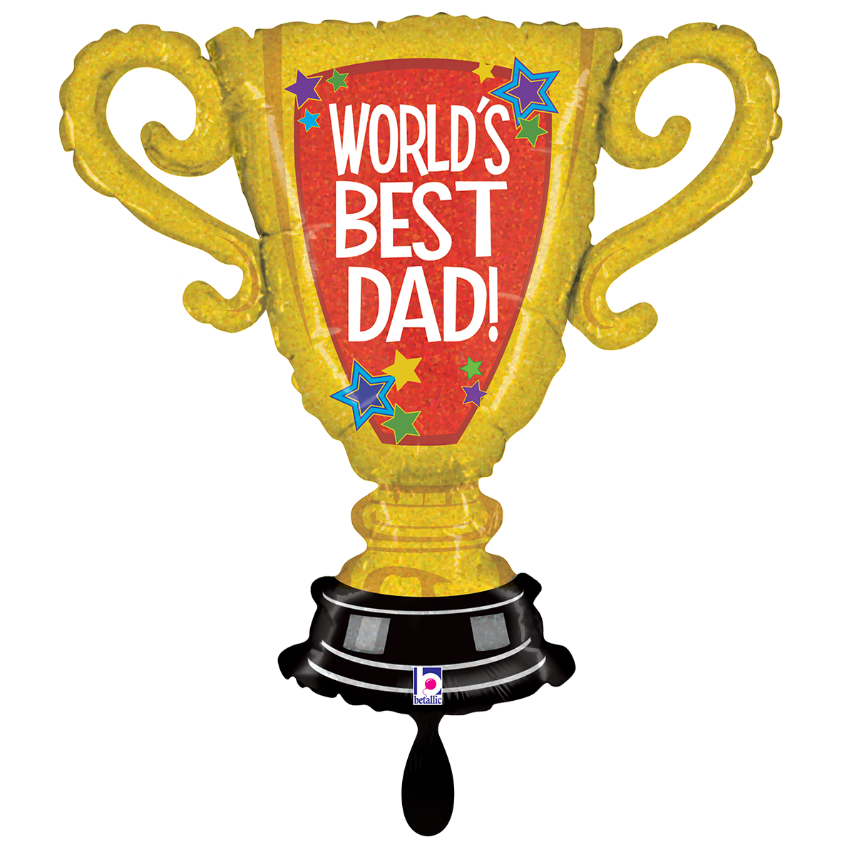 1 Ballon XXL - Trofee voor de Beste Papa ter Wereld