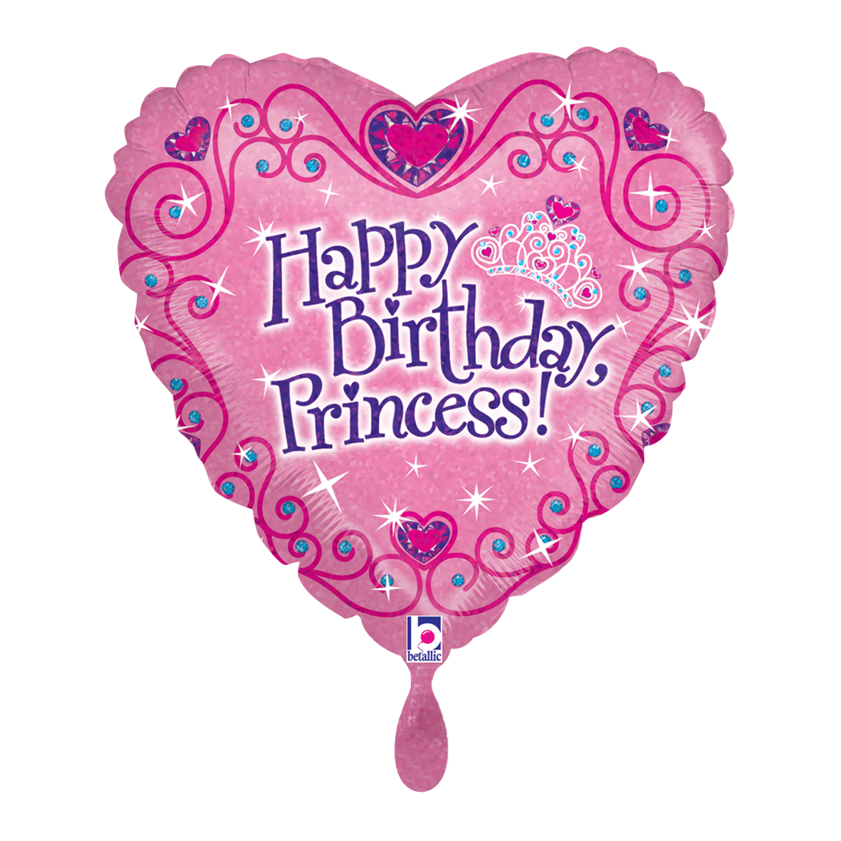 1 Ballon - Joyeux Anniversaire Tiara