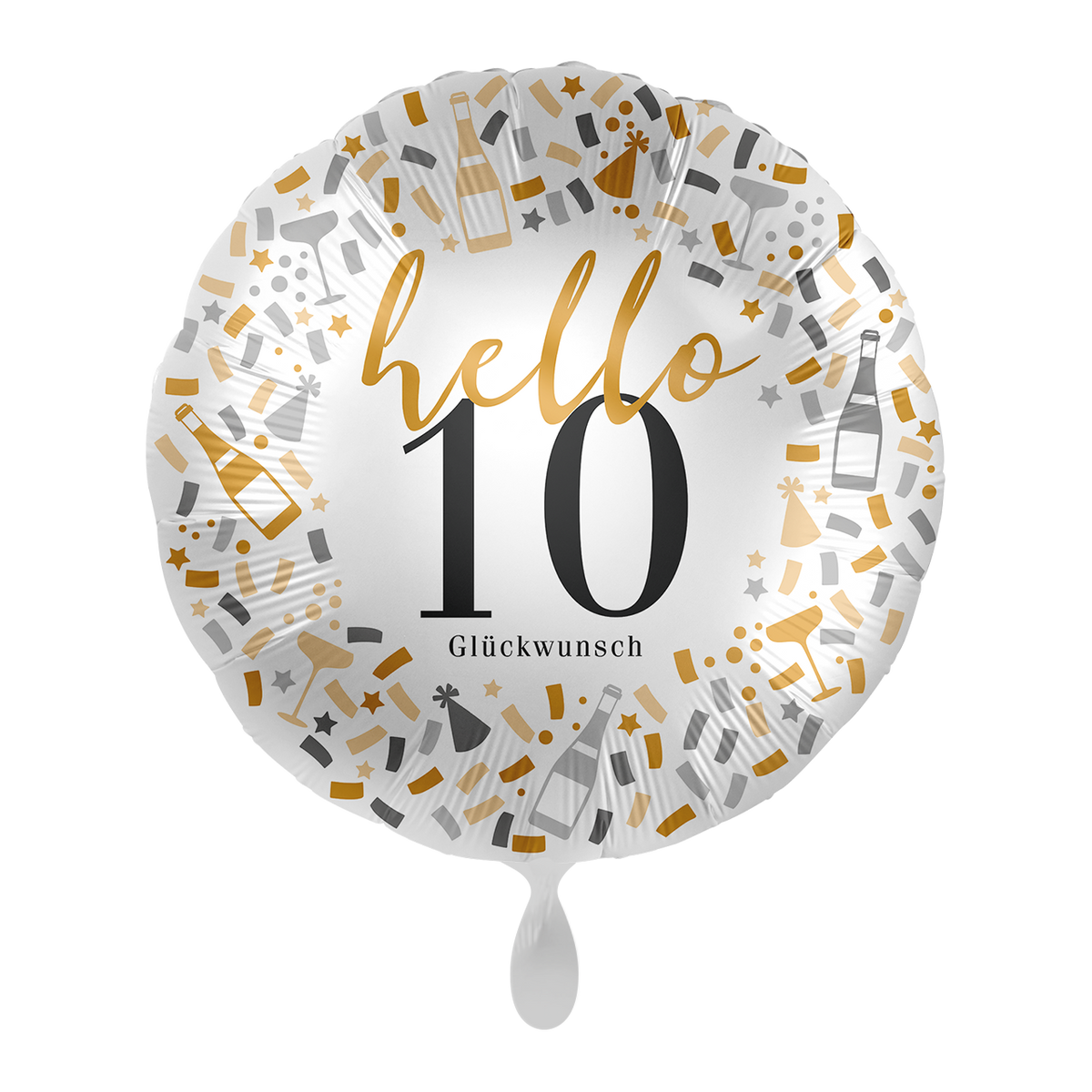 1 Ballon - Hallo 10 - NLD