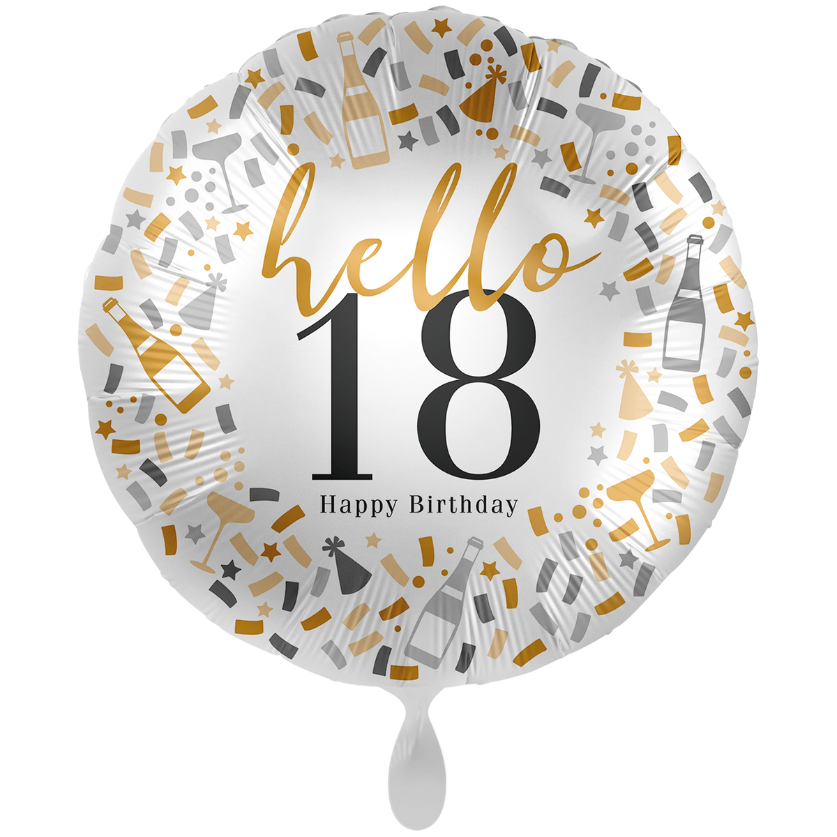 1 Ballon XXL - Hello 18 - ANG