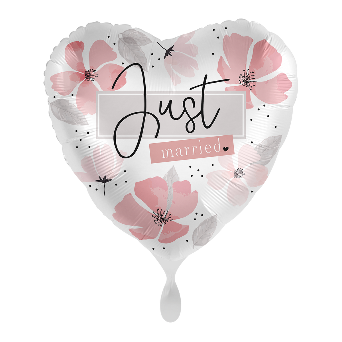 1 Ballon - Soft Florals Just Married - FRA