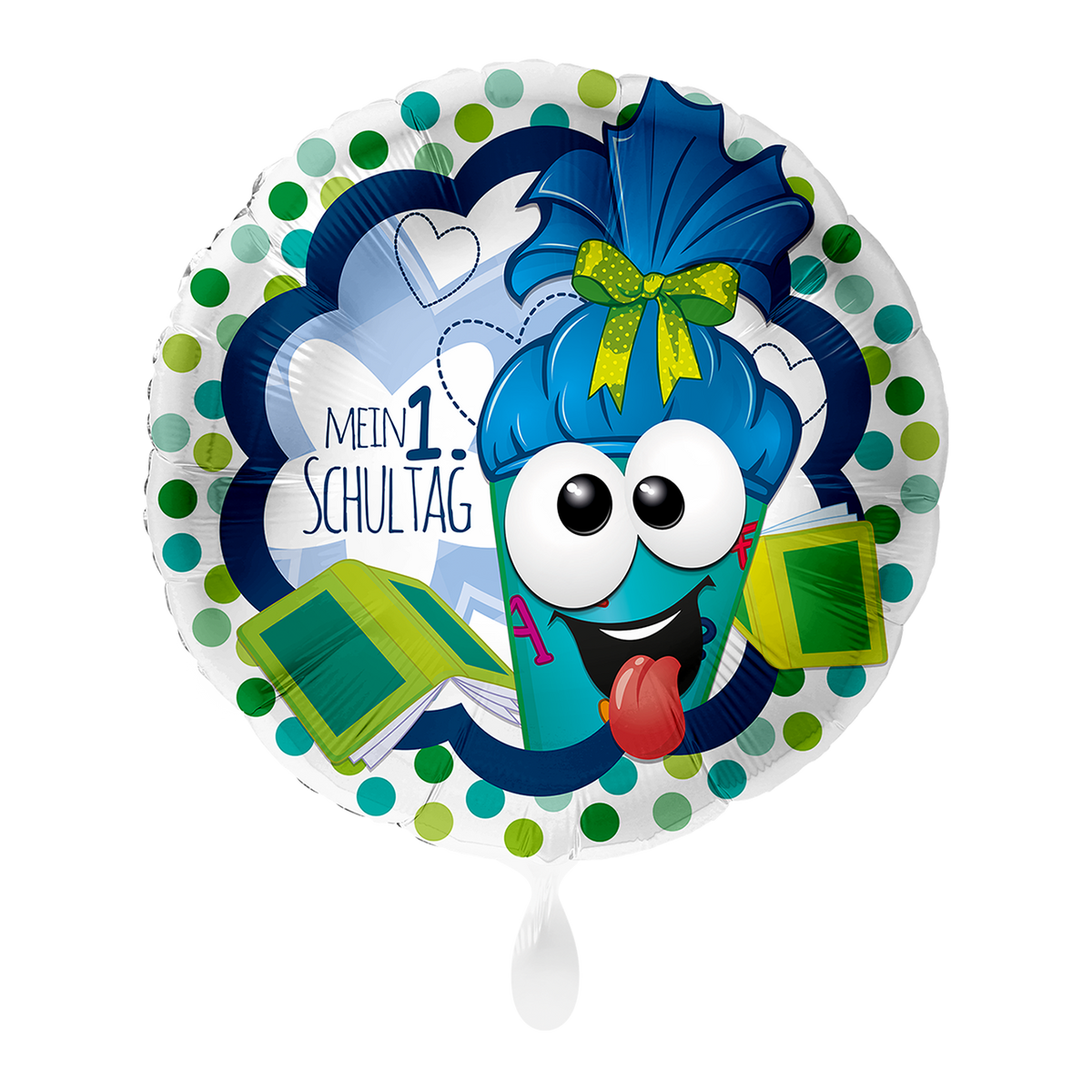 1 Ballon - Mon 1er jour d'école bleu