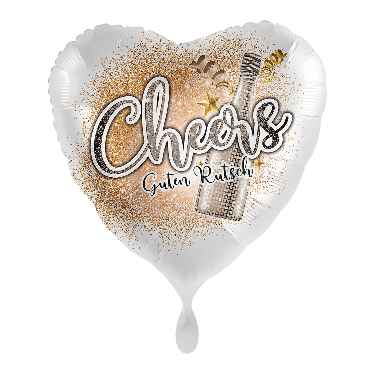 1 ballon - Cheers Gelukkig nieuwjaar