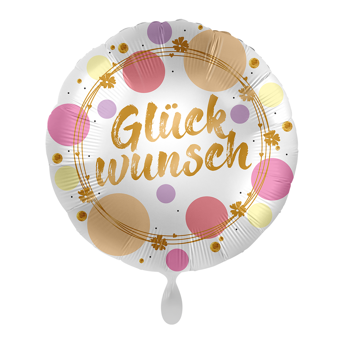 1 Ballon - Shiny Dots Gefeliciteerd