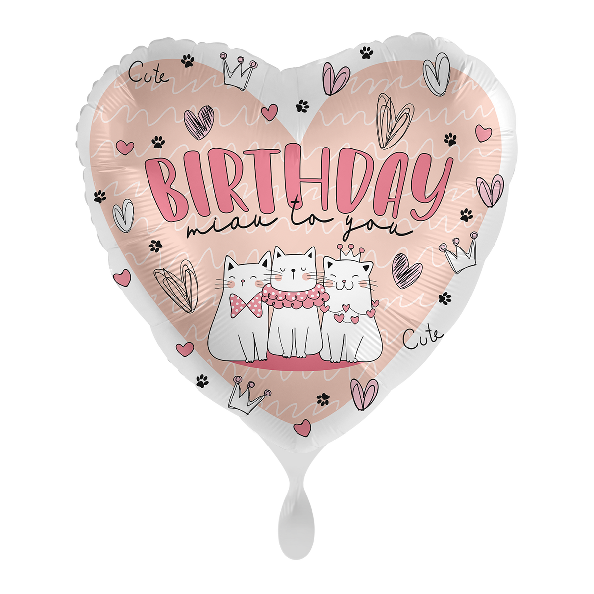 1 Ballon - Kitty Anniversaire - FRA