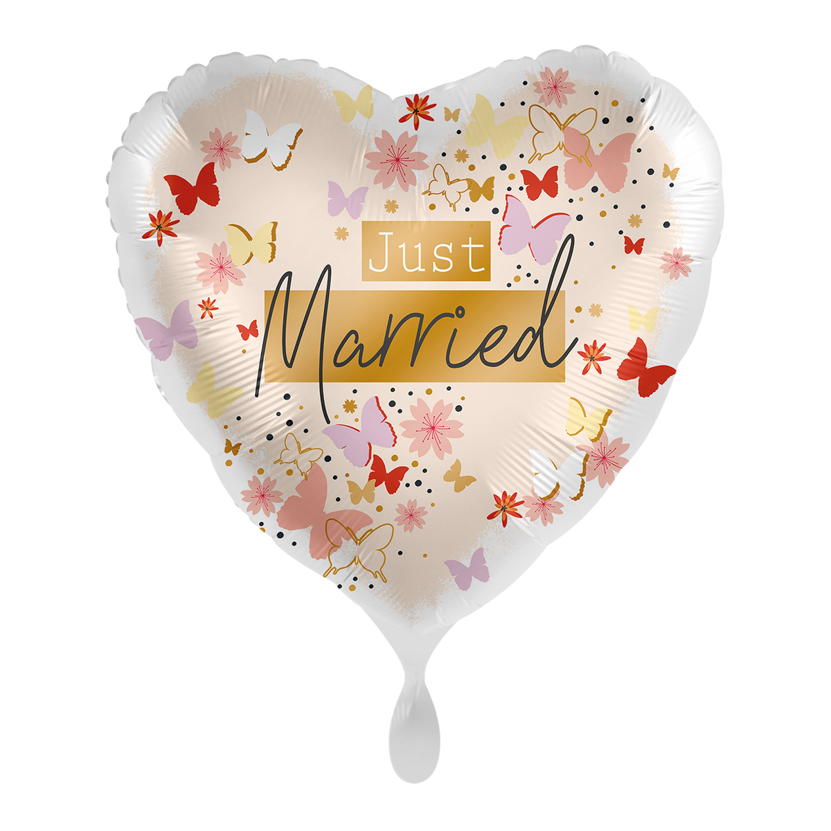1 Ballon - Just Married Tendres Papillons - FR