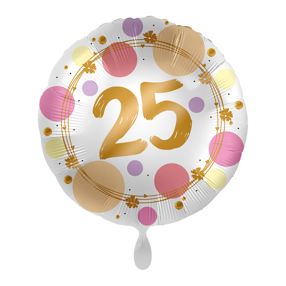 1 Ballon - Glanzende stippen 25 - UNI