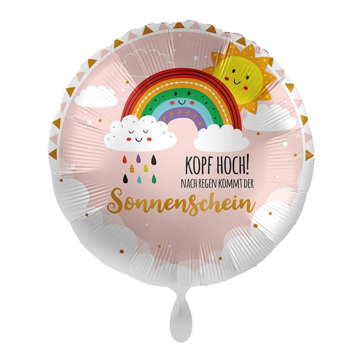 1 ballon - kop op, zonneschijn