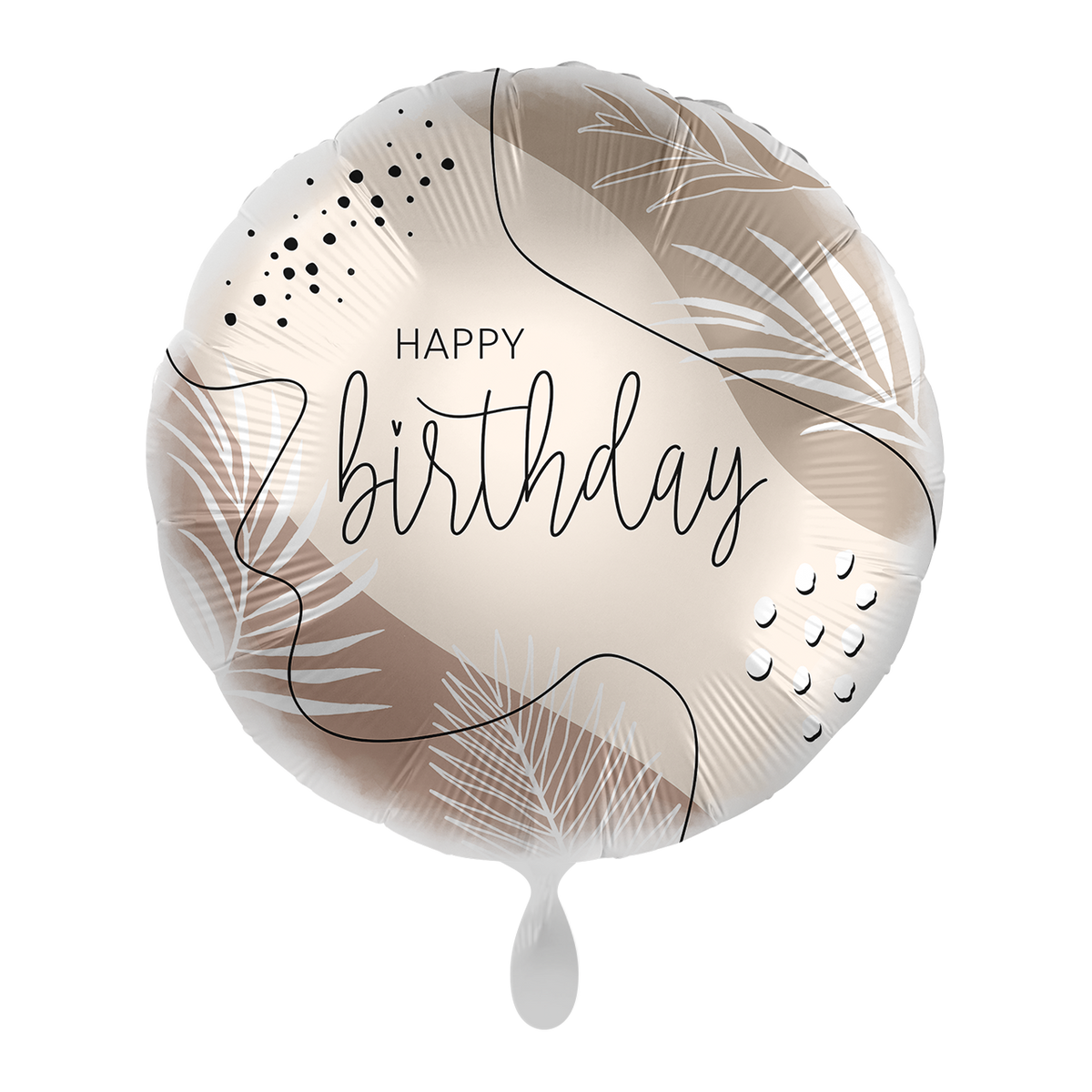 1 Ballon - Anniversaire couleur naturelle - FR