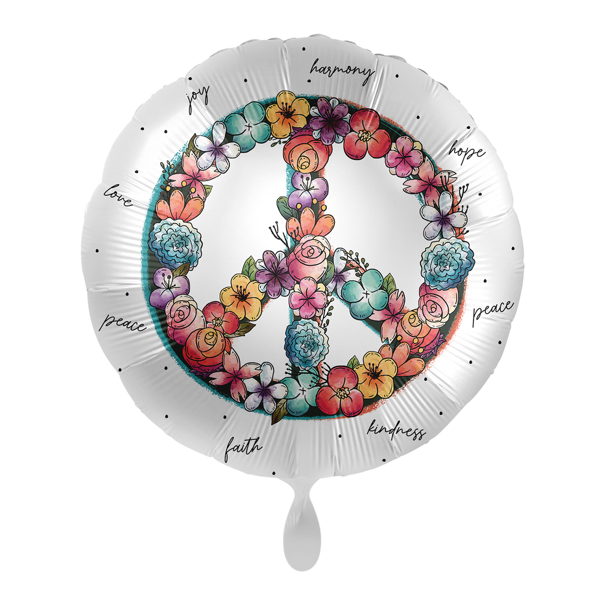 1 Ballon - Fleur de paix - ENG