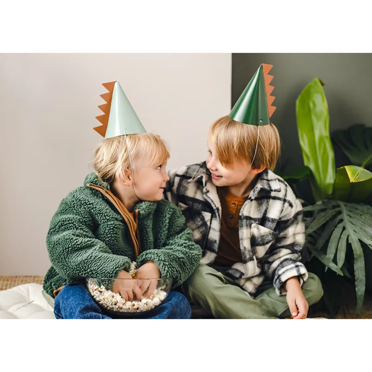 6 chapeaux de fête - Dinosaure