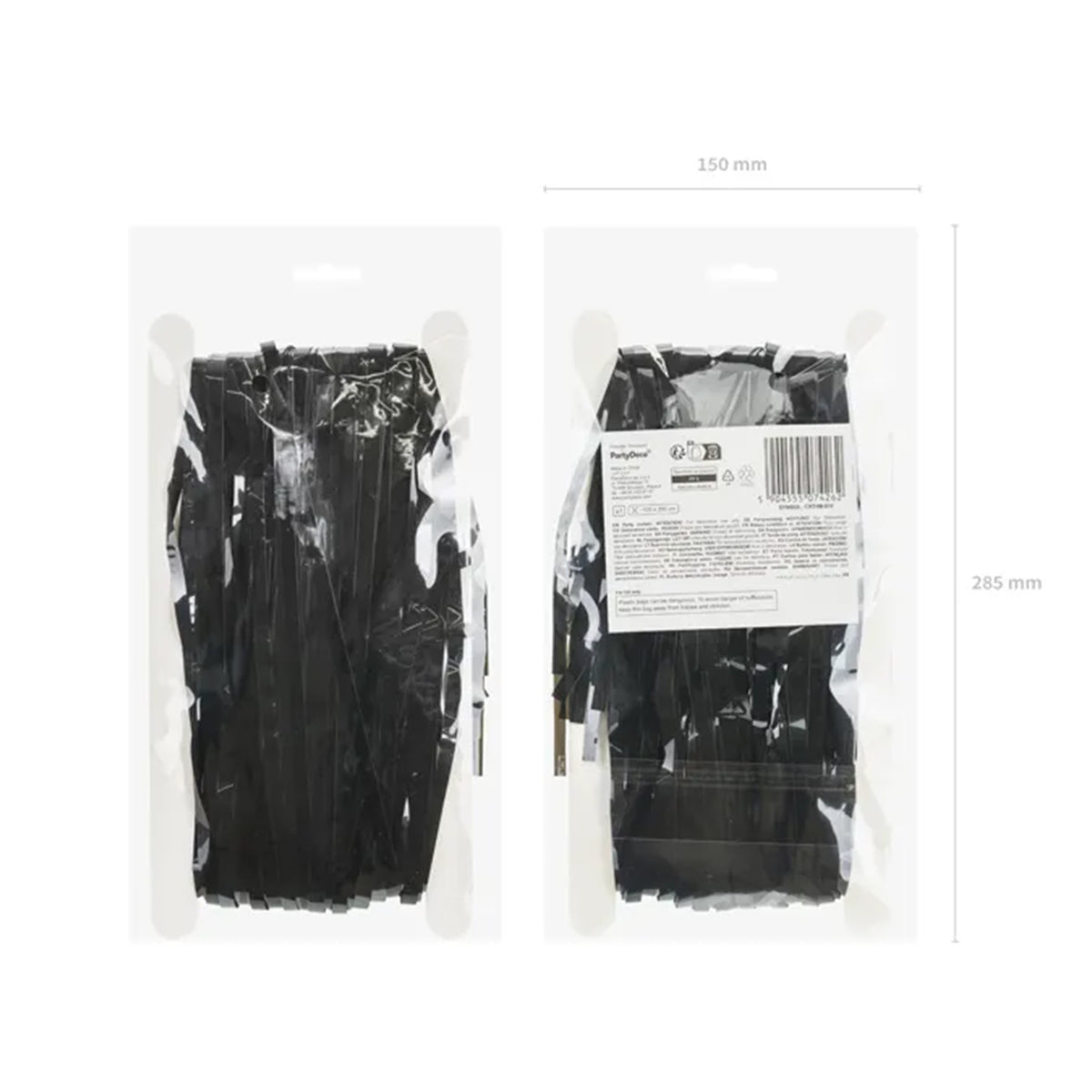 1 rideau de fête - Noir 100x200cm