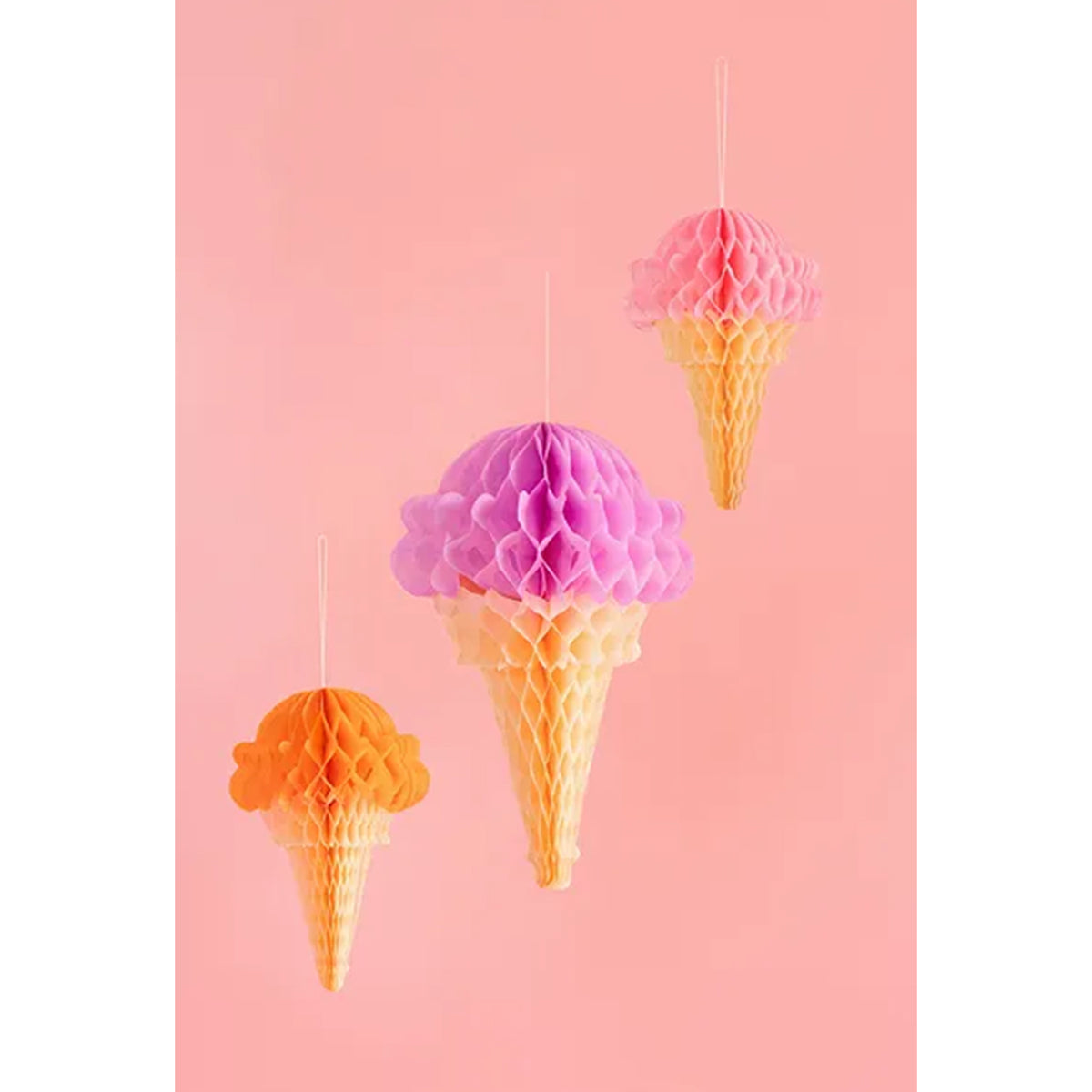 3 ballons alvéolés - Icecream