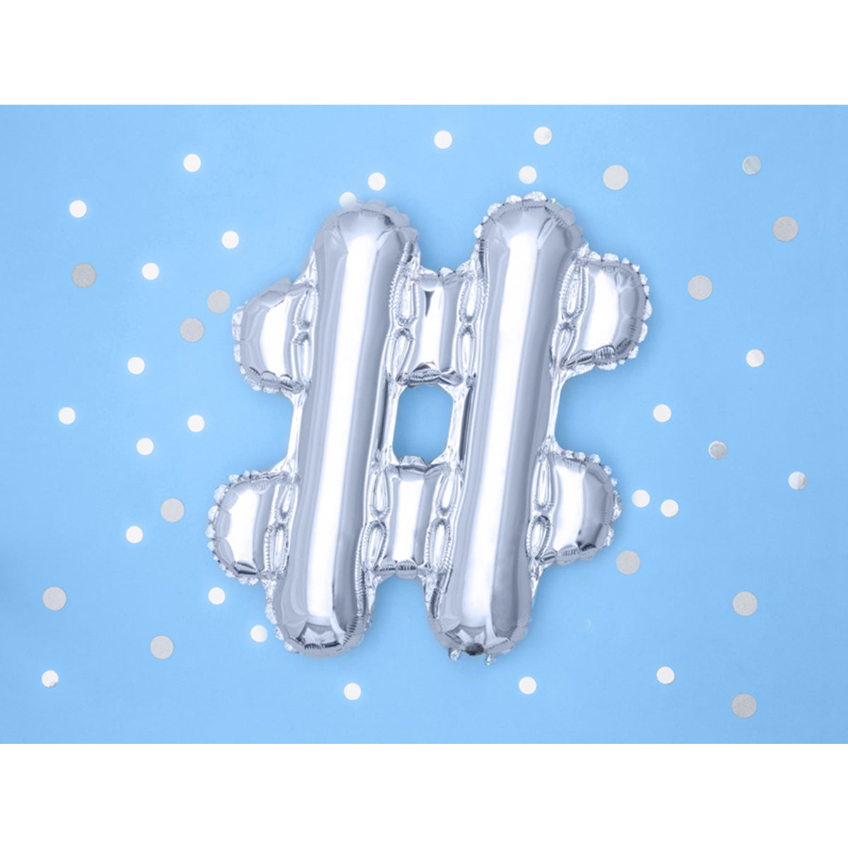 1 ballon de taille XS - symbole # - argent